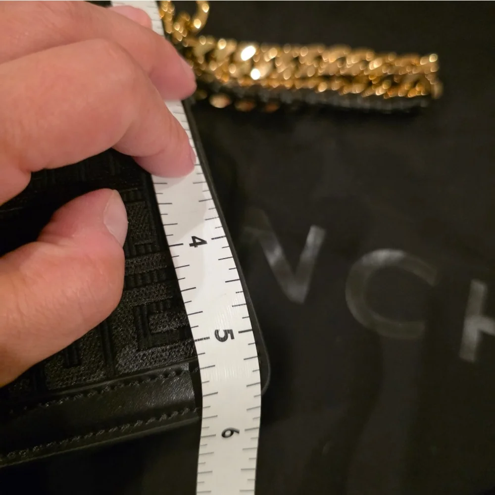 New Givenchy Embroidered Fabric and Leather Chain Medium Bag